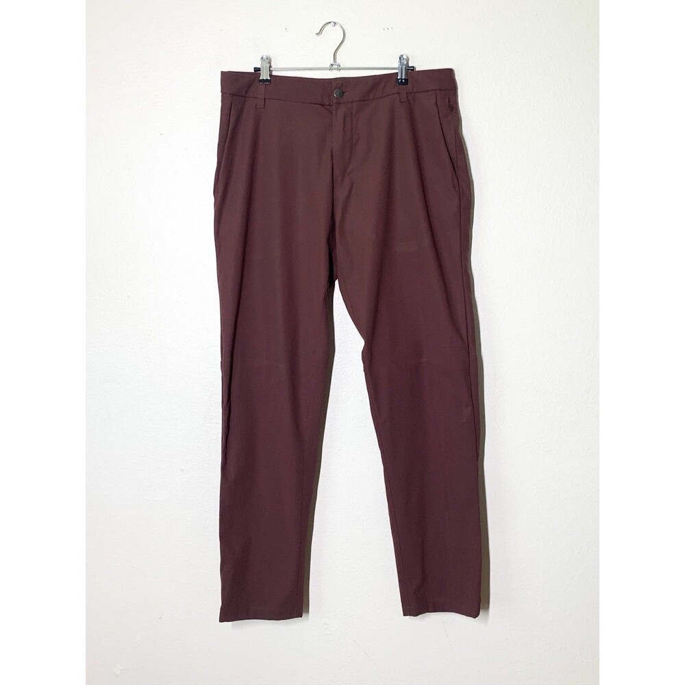 Lululemon Commission Pant Classic *Warpstreme 34" Men's 34 Maroon M5986S